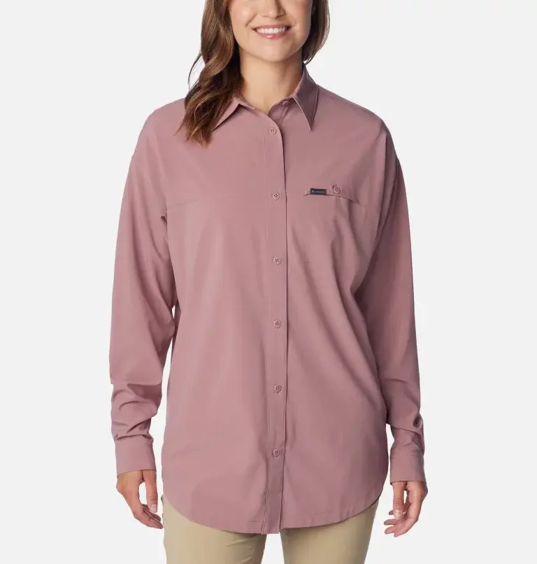Columbia Women's Boundless Trek™ Layering Long Sleeve Shirt. 1