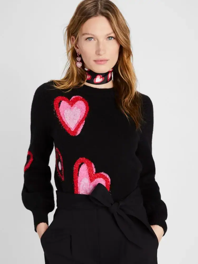 Kate Spade Overlapping Hearts Sweater. 3