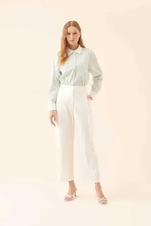 Roman Cargo Fusion White Trousers. 1