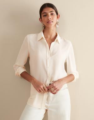 Banana Republic Petite Classic Shirt white