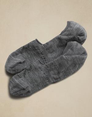 Breathe Merino No-Show Sock gray