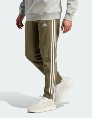 Adidas Essentials Fleece 3-Stripes Tapered Cuff Joggers