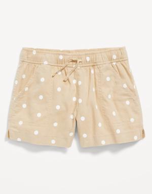 Old Navy Linen-Blend Drawstring Shorts for Girls beige