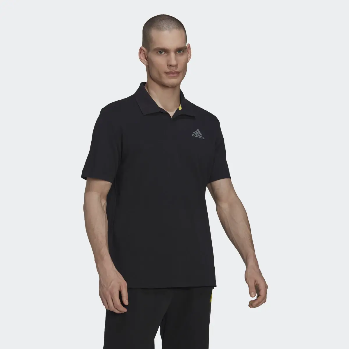 Adidas Clubhouse 3-Bar Tennis Polo Shirt. 2