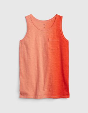 Gap Kids 100% Organic Cotton Pocket Tank red