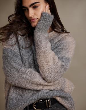 Vernice Oversized Ombré Sweater gray