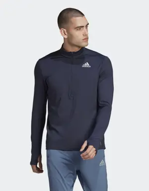 T-shirt adidas Own The Run 1/2 Zip Long Sleeve