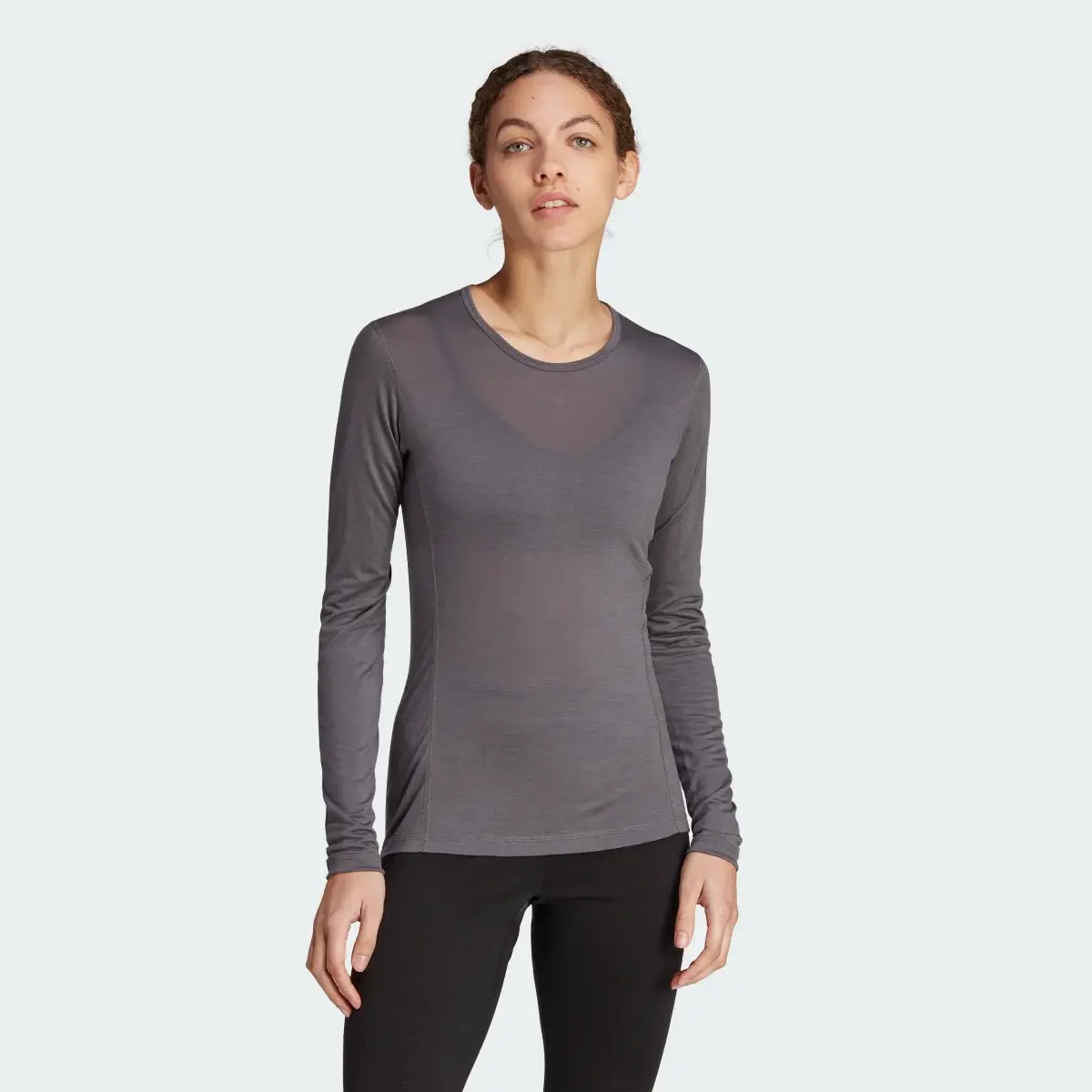 Adidas Terrex Xperior Merino 150 Baselayer Long Sleeve Tee. 2