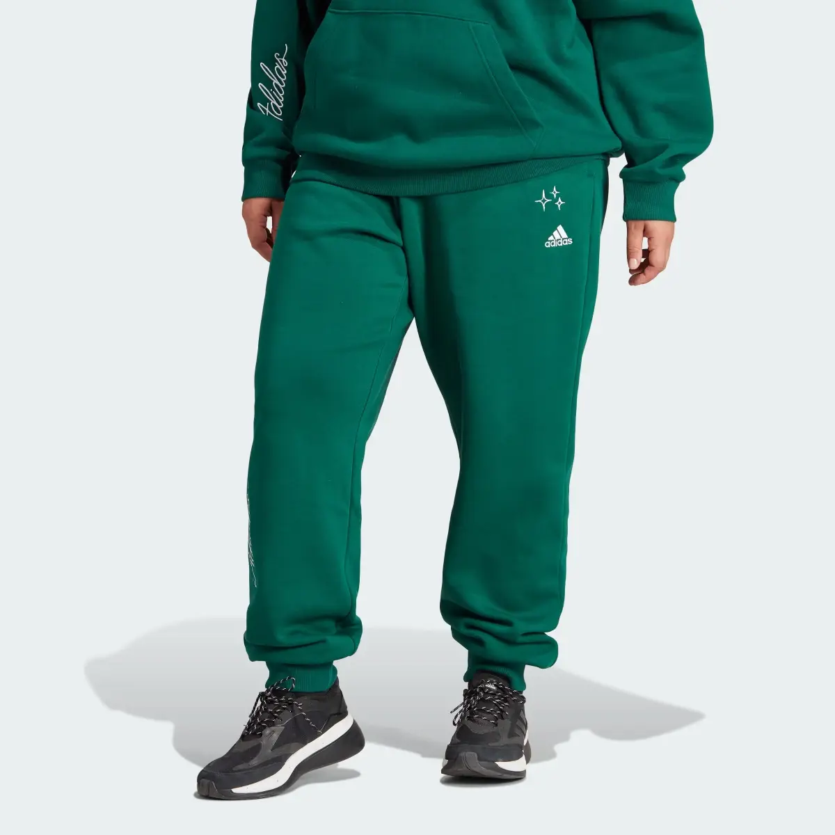 Adidas Pantalón Scribble Embroidery Fleece (Tallas grandes). 1