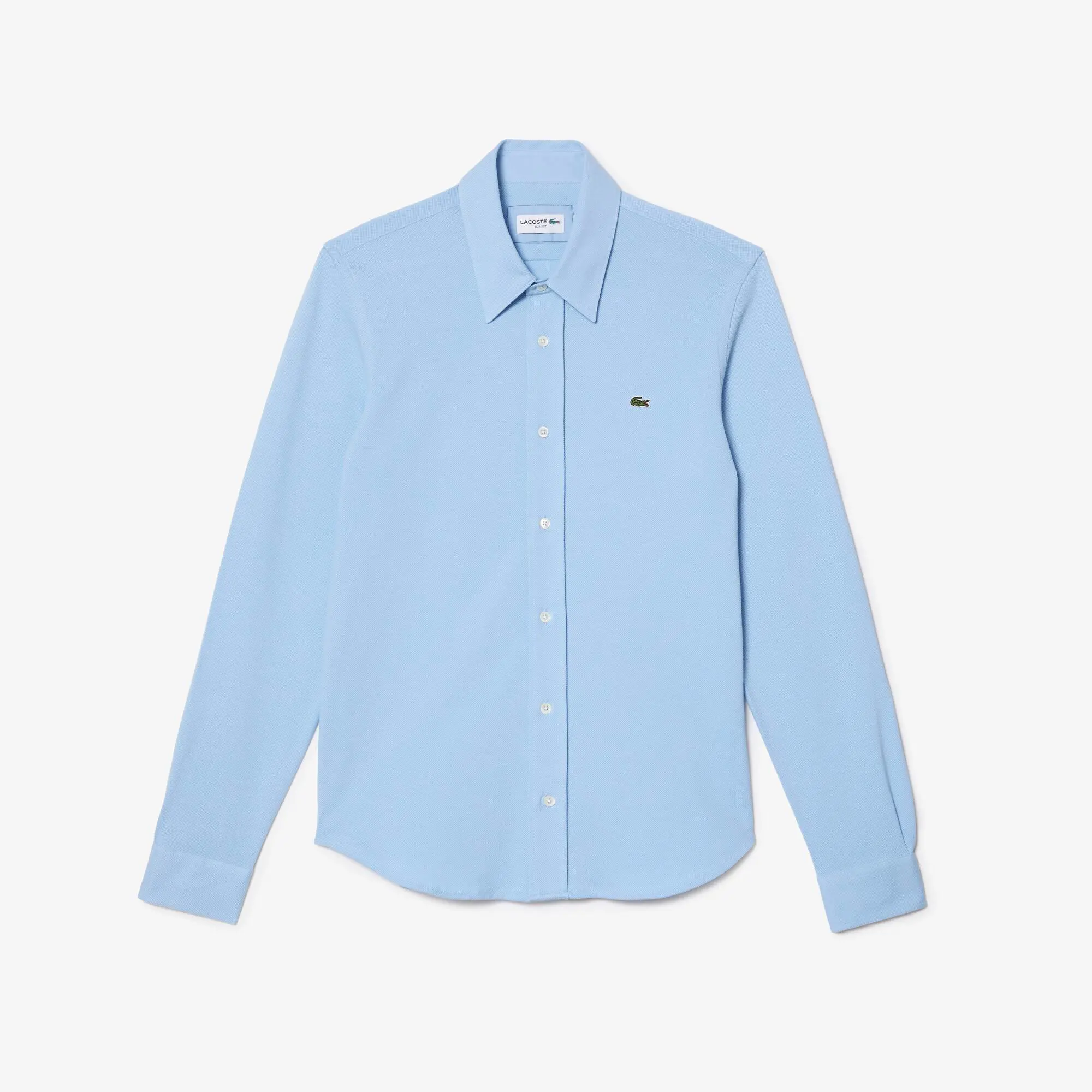 Lacoste Camicia da uomo in piqué di cotone, slim fit Lacoste. 2 Lacoste Camicia da uomo in piqué di cotone, slim fit Lacoste. 2