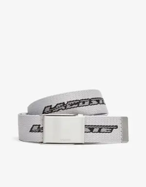 Men’s Lacoste Contrast Logo Print Belt