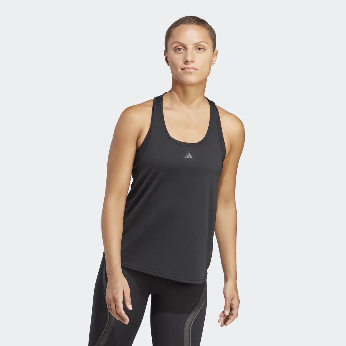 Adidas HIIT HEAT.RDY Sweat Conceal Training Tank Top. 2