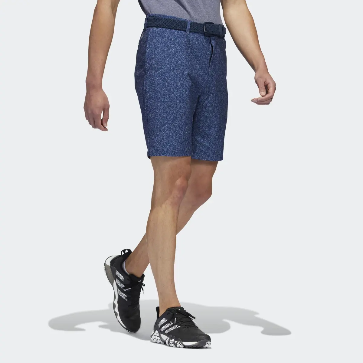 Adidas Ultimate365 Nine-Inch Printed Golf Shorts. 3
