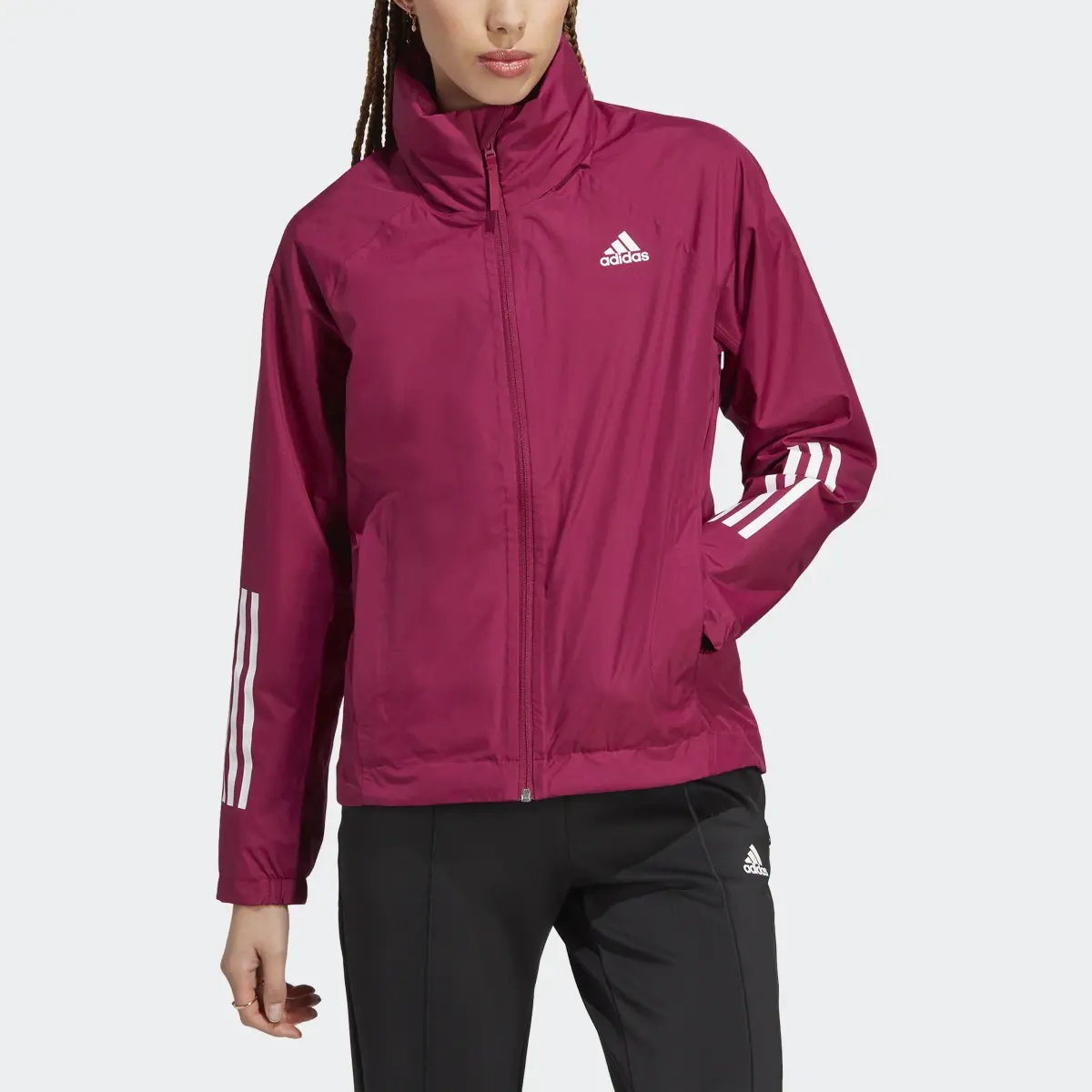 Adidas BSC 3-Stripes RAIN.RDY Jacket. 1