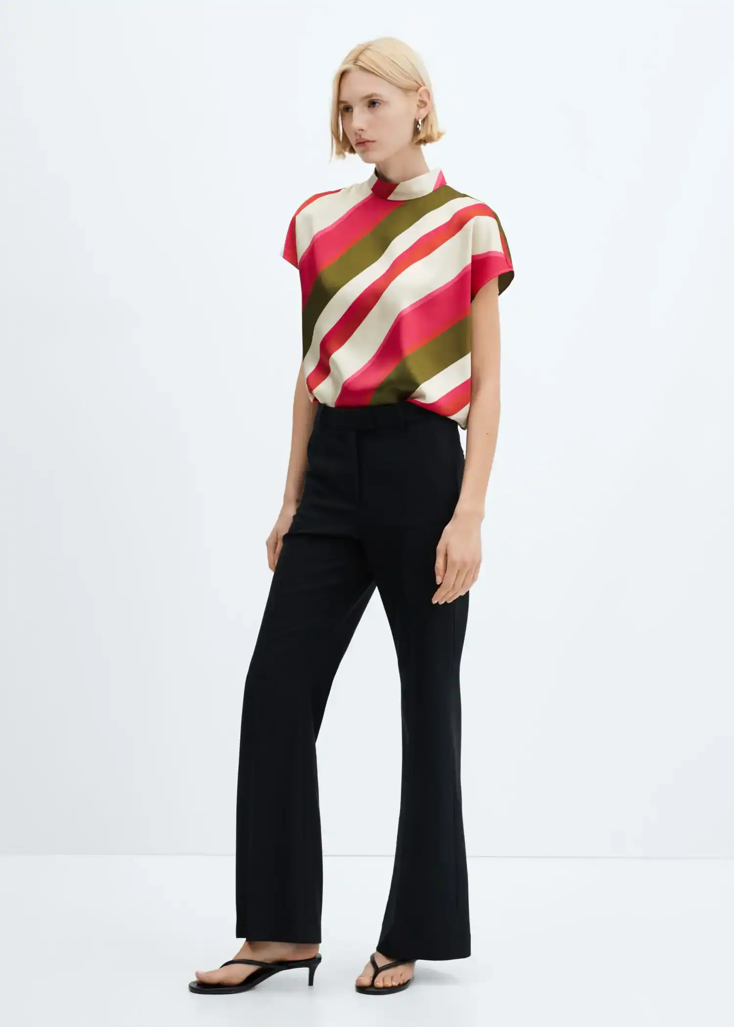 Mango Striped blouse. 2