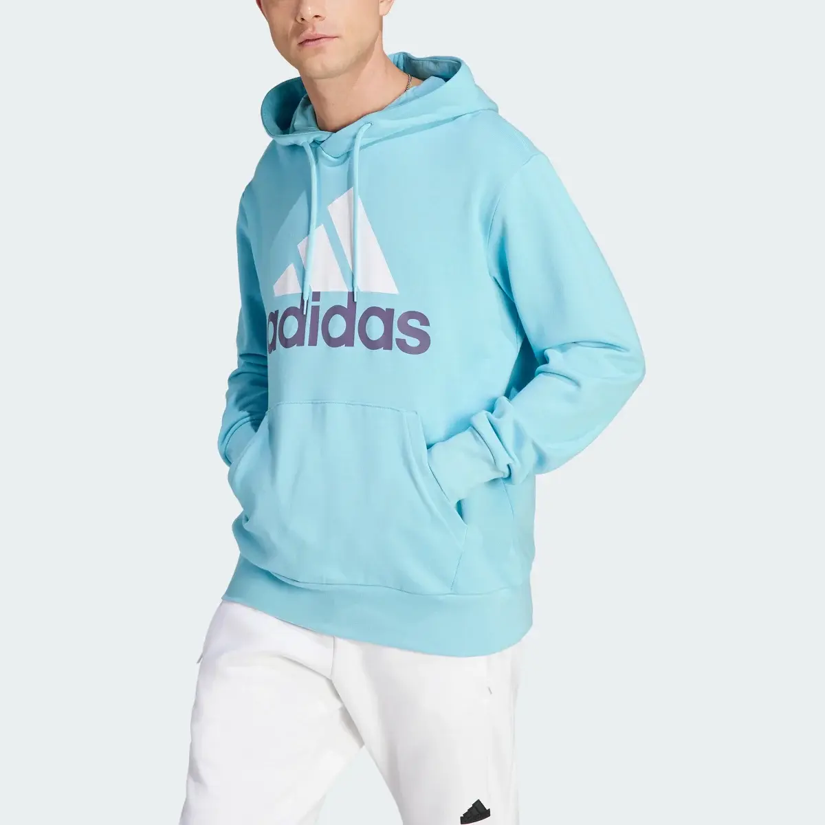 Adidas Sudadera con Gorro Essentials Logo Lineal Felpa. 1