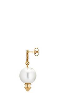 Interlocking G earrings with pearl