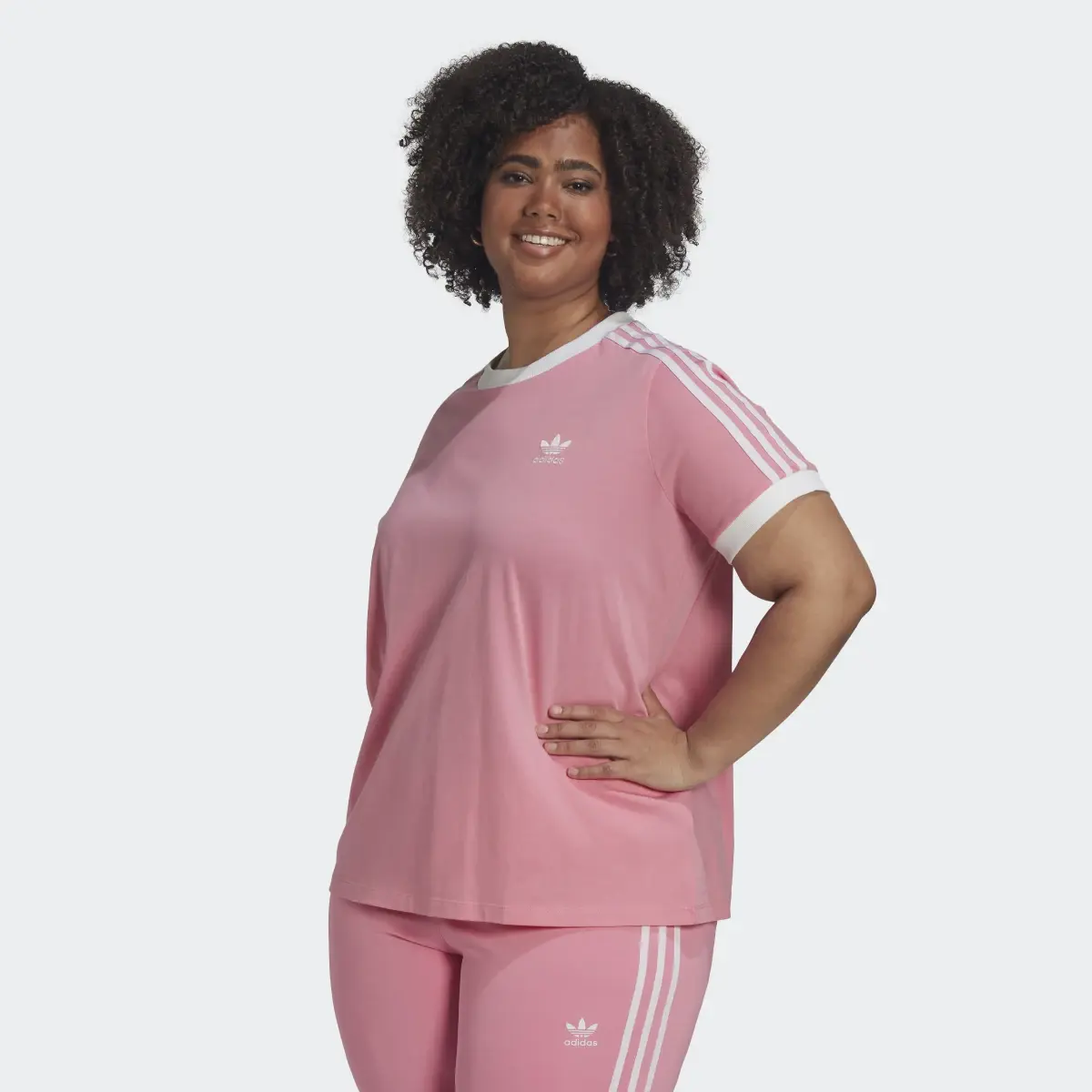 Adidas Adicolor Classics 3-Stripes Tee (Plus Size). 2