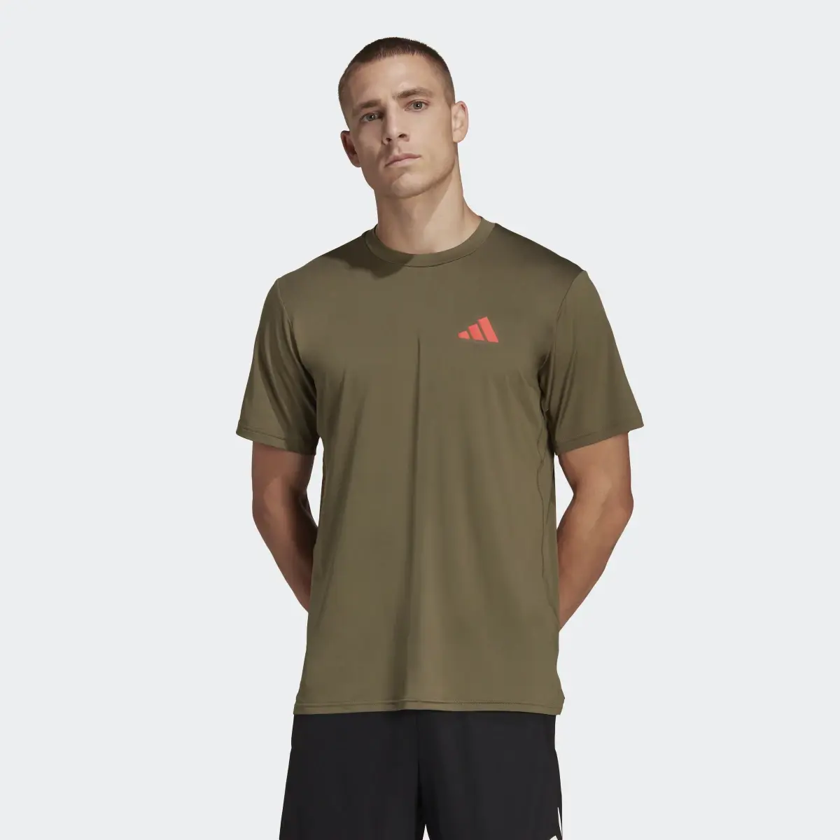 Adidas Train Essentials Seasonal Stretch Training Tee. 2