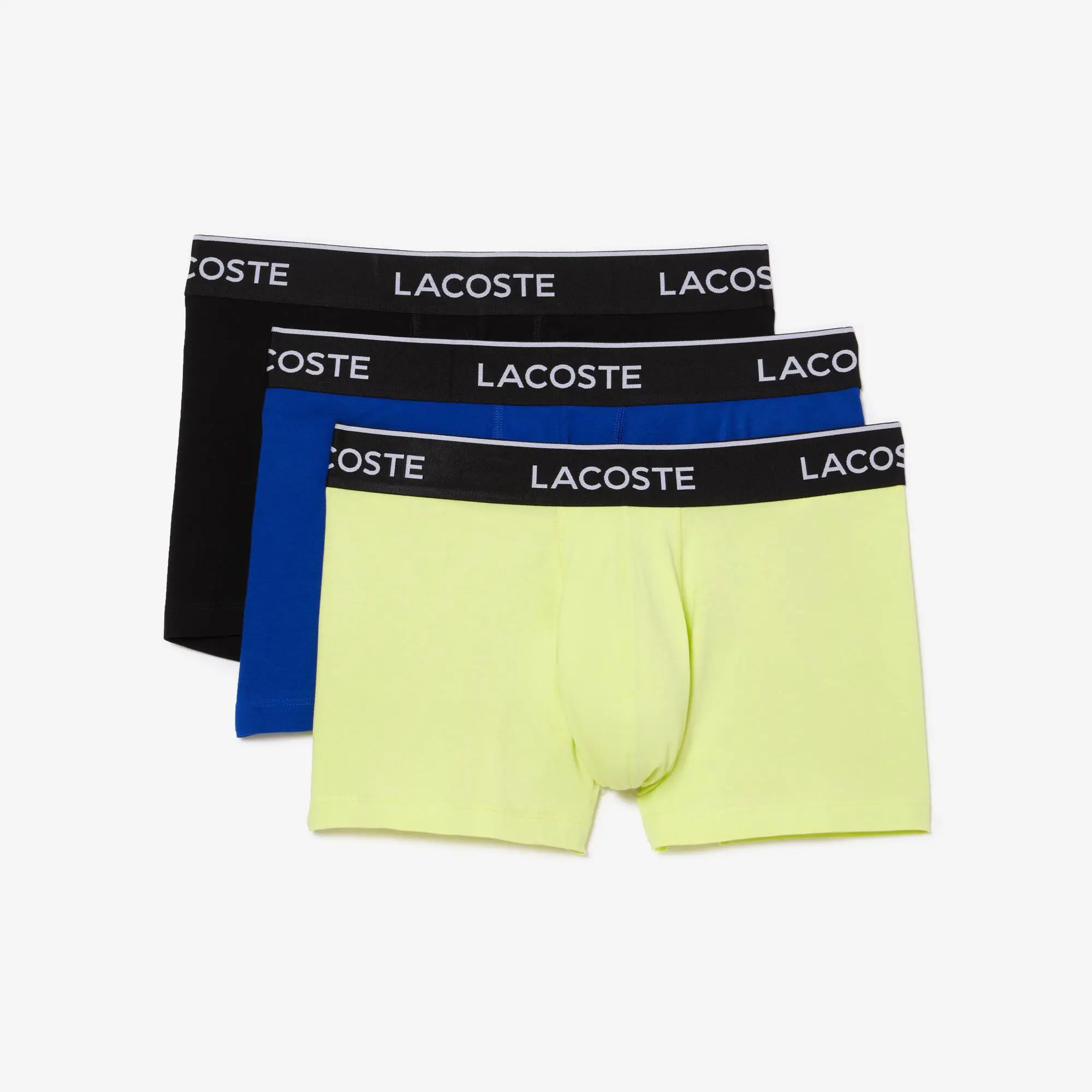 Lacoste Lot de 3 boxers courts casual unis. 2