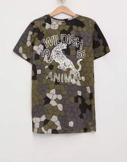 Defacto Kamuflaj Desenli Long Fit T-shirt. 2 Defacto Kamuflaj Desenli Long Fit T-shirt. 2