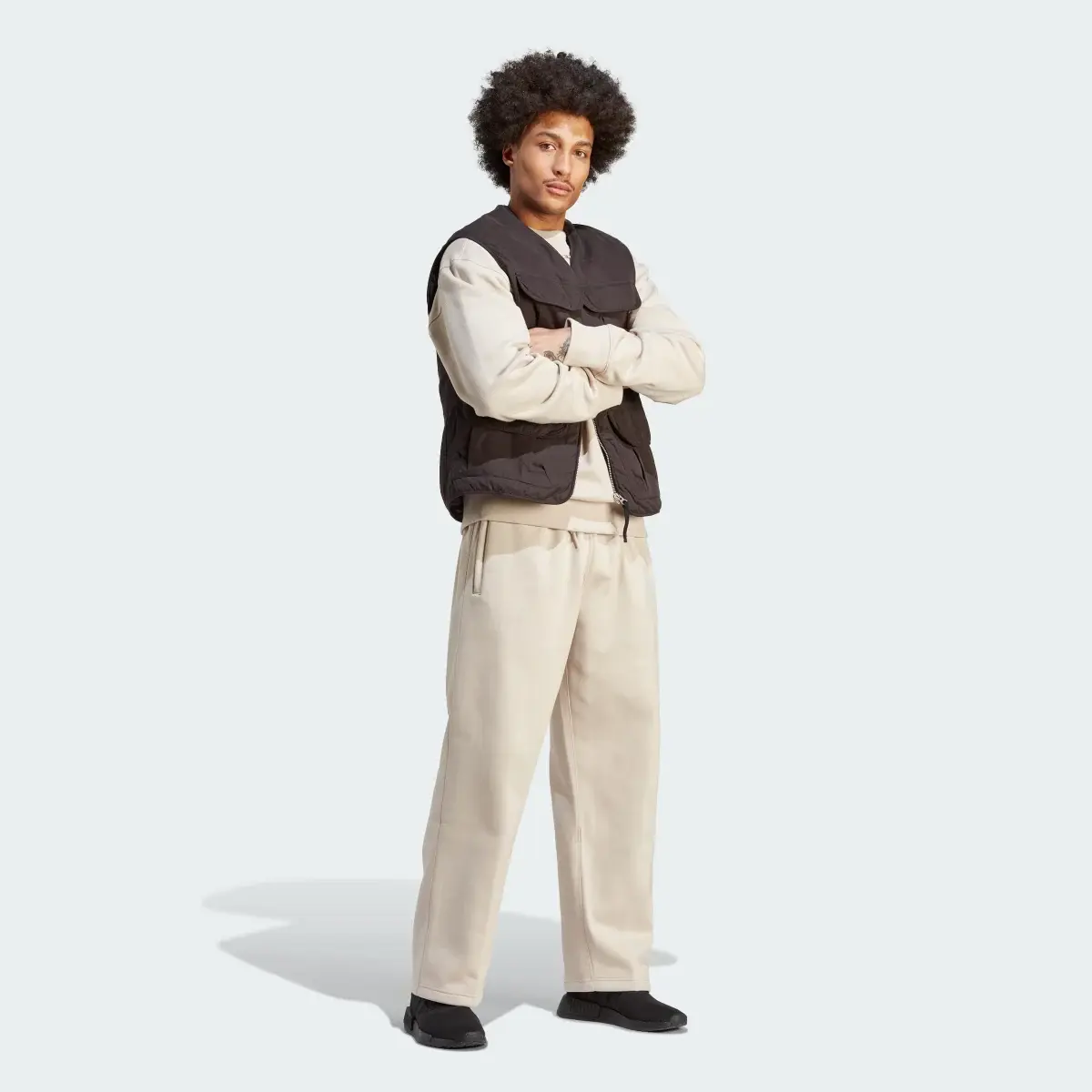 Adidas Premium Essentials Wide Leg Joggers. 3