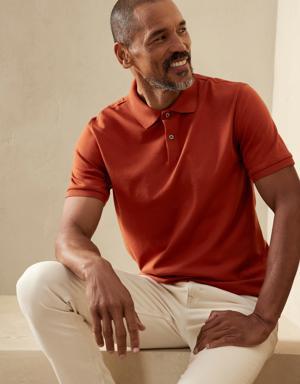 Banana Republic Luxury-Touch Performance Polo red