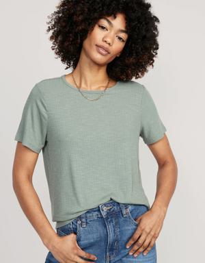 Old Navy Luxe Crew-Neck T-Shirt green