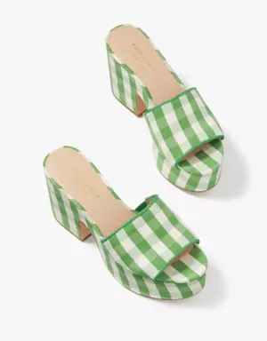 Ibiza Gingham Sandals