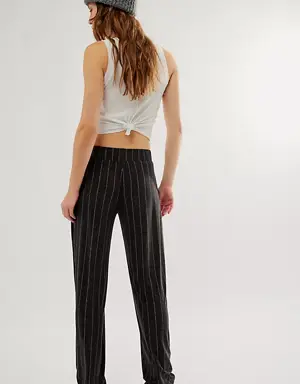 Low-Rise Pleated Trousers