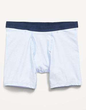 Printed Built-In Flex Boxer-Briefs Underwear for Men -- 6.25-inch inseam
