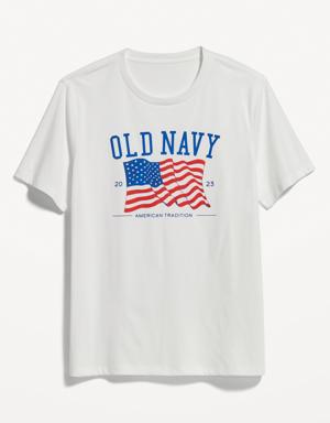 Old Navy Matching "Old Navy" Flag Graphic T-Shirt for Men white