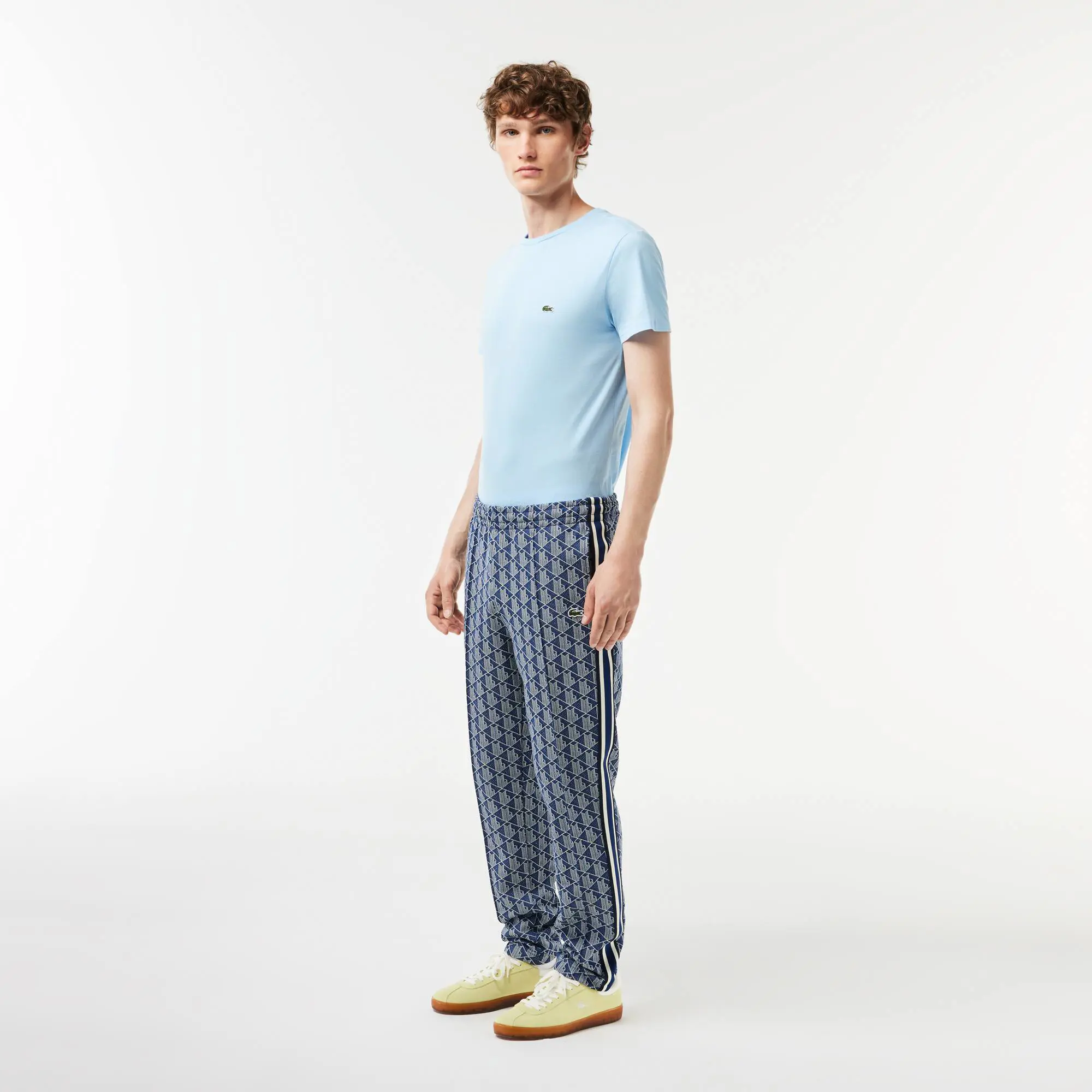 Lacoste Men's Paris Monogram Sweatpants. 1 Lacoste Men's Paris Monogram Sweatpants. 1