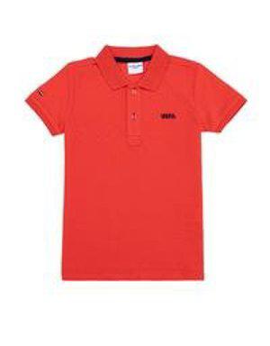 Erkek Çocuk Kırmızı Polo Yaka T-Shirt Basic