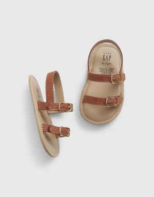 Baby Two-Strap Sandals brown