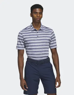 Two-Color Striped Golf Polo Shirt