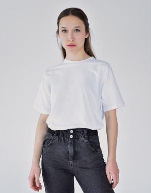 Kısa Kollu Oversize Basic T-shirt