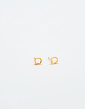 Gap Gold Initial Earrings gold