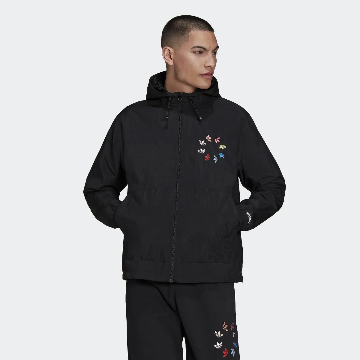 Adidas adicolor Shattered Trefoil Windbreaker. 2