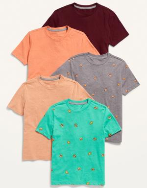 Old Navy Softest Graphic T-Shirt 5-Pack for Boys yellow