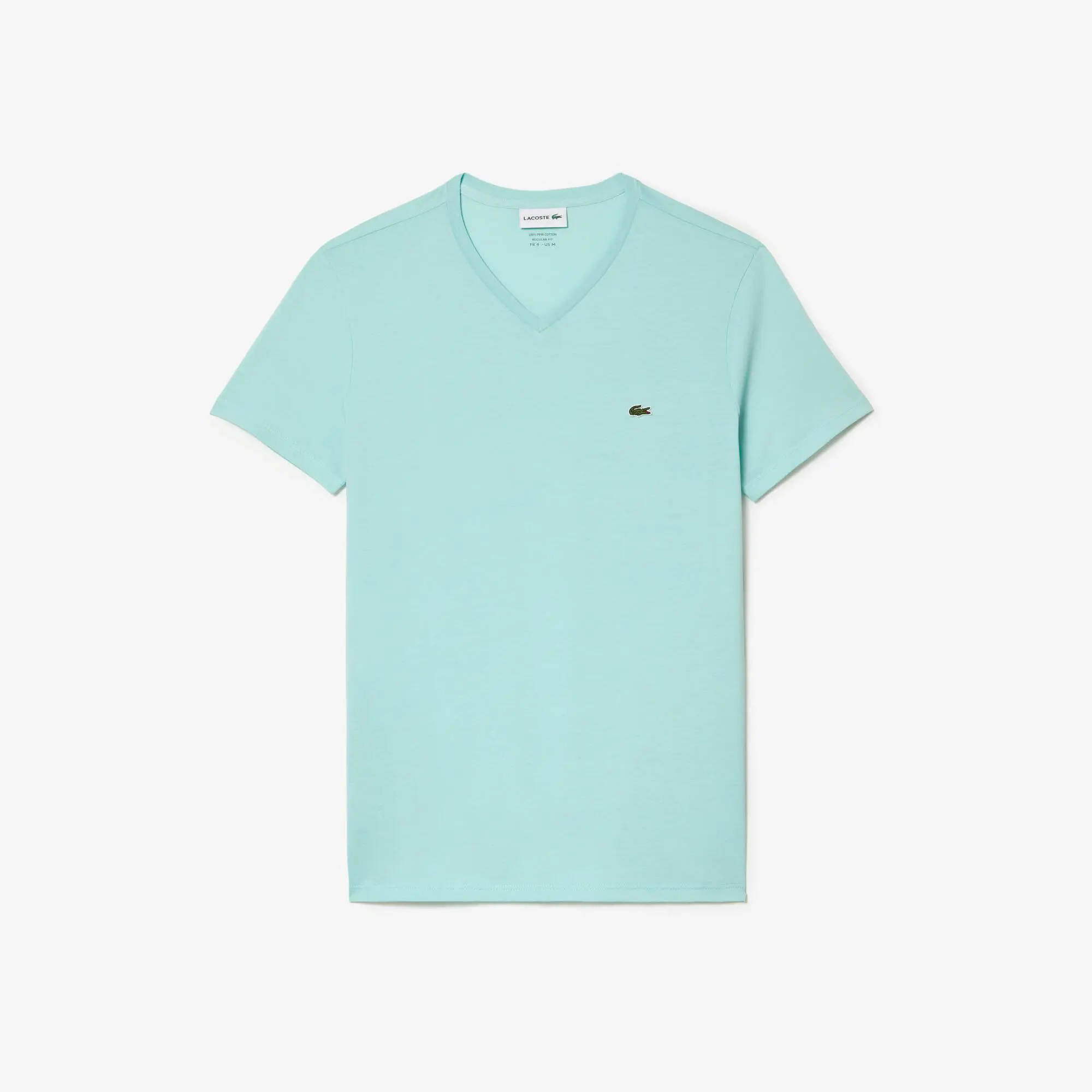 Lacoste Men's V-Neck Pima Cotton Jersey T-Shirt. 2 Lacoste Men's V-Neck Pima Cotton Jersey T-Shirt. 2