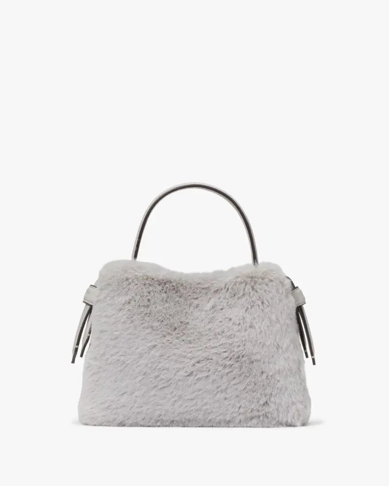 Kate Spade Knott Faux Fur Mini Crossbody Tote. 1