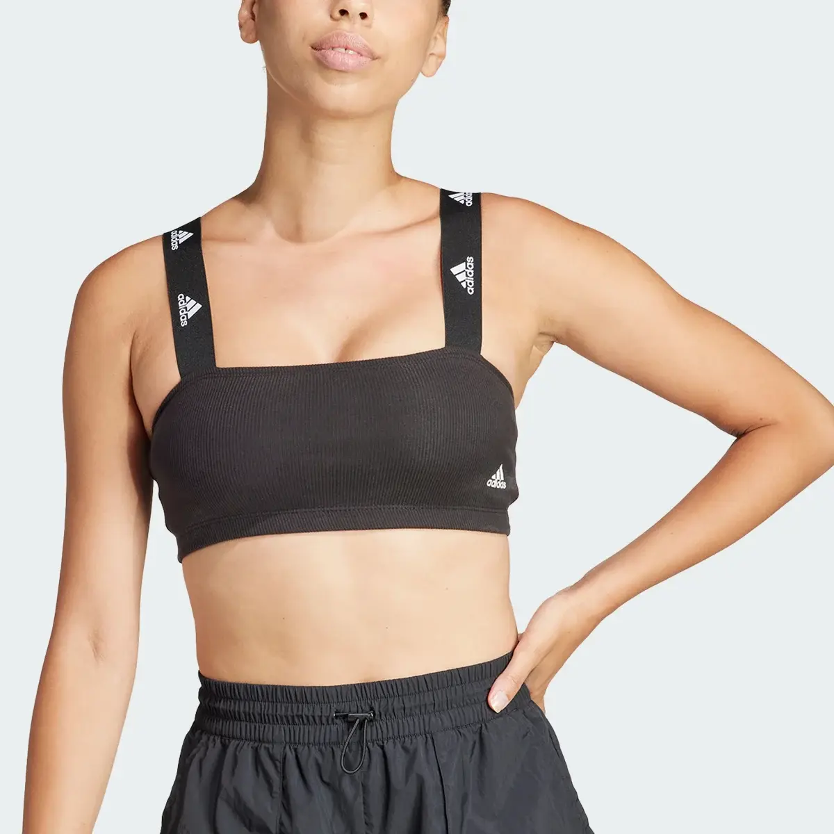 Adidas Active Flex Ribbed Bandeau Underwear. 1