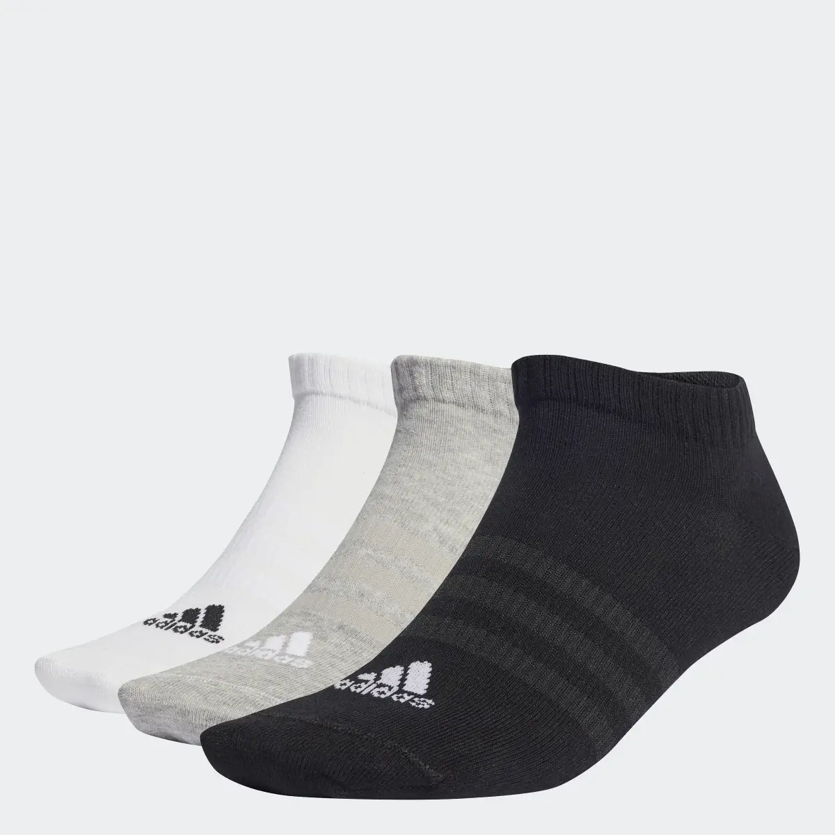 Adidas Thin and Light Sportswear Low-Cut Socks 3 Pairs. 1