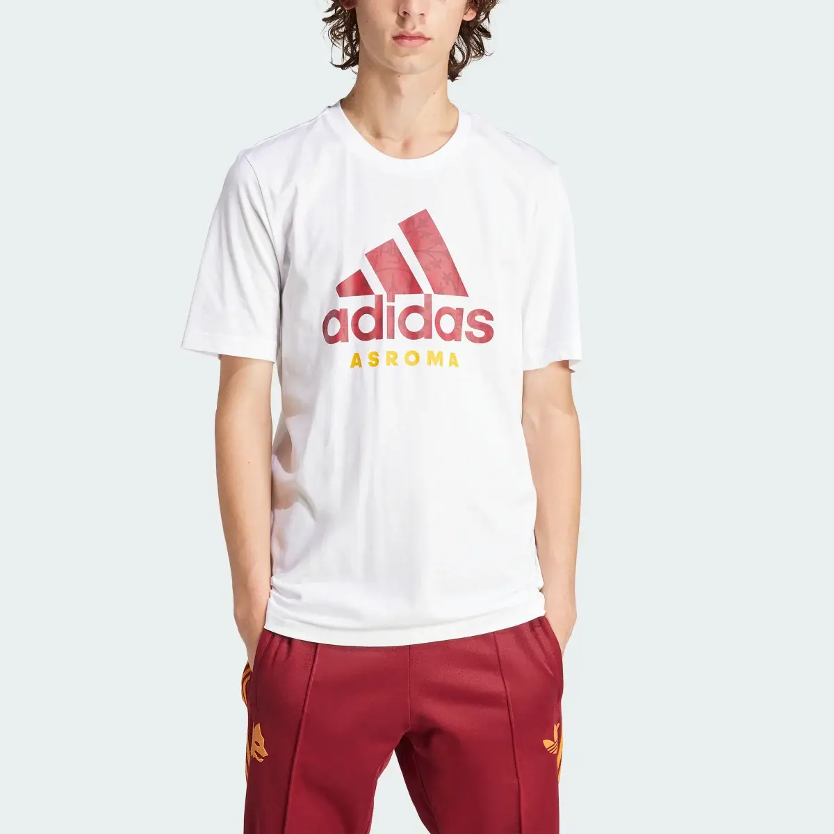 Adidas AS Roma DNA Graphic T-Shirt. 1