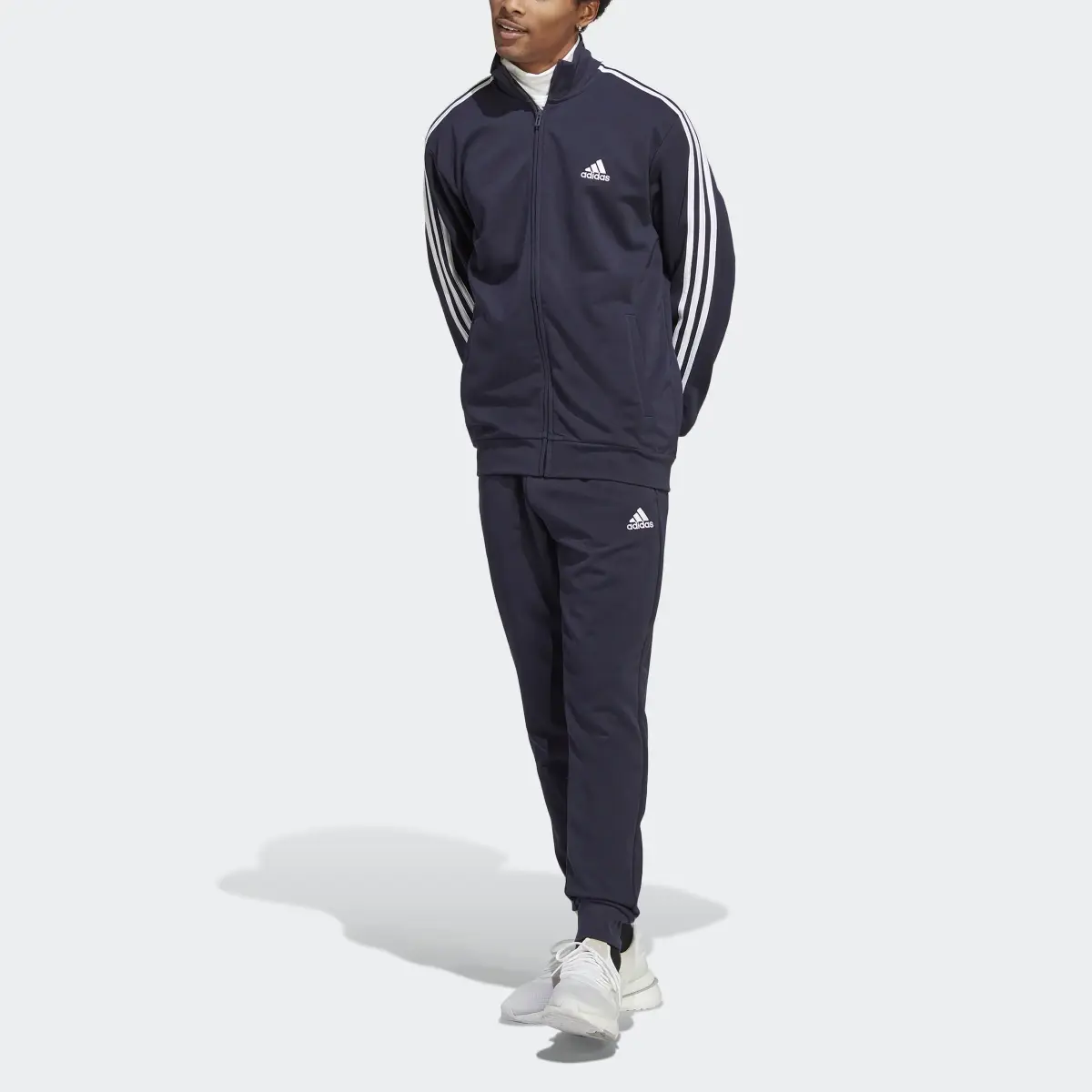 Adidas Chándal Basic French Terry 3 bandas. 1