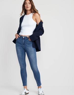 High-Waisted Wow Super-Skinny Jeans blue