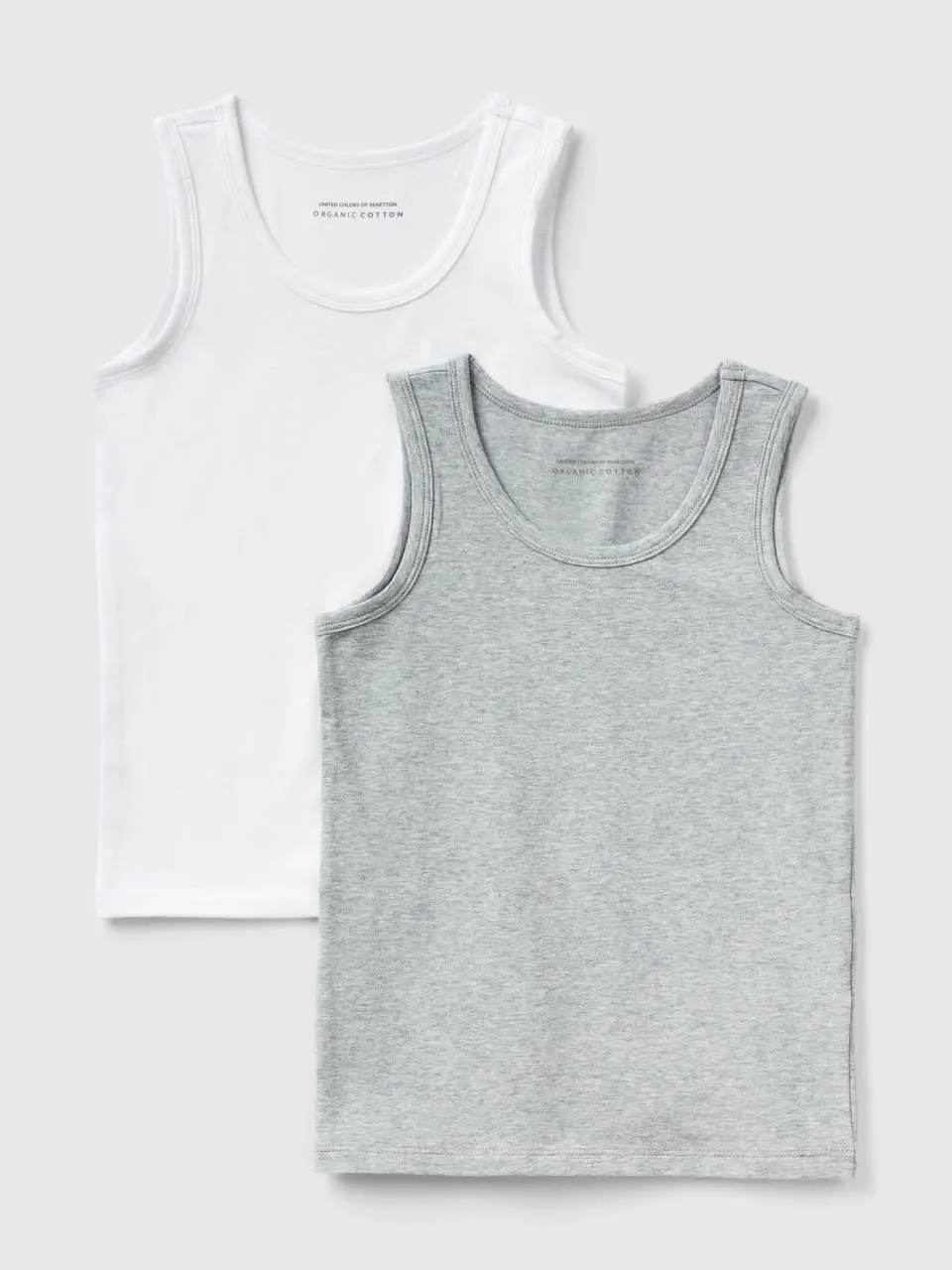 Benetton two stretch organic cotton tank tops. 1