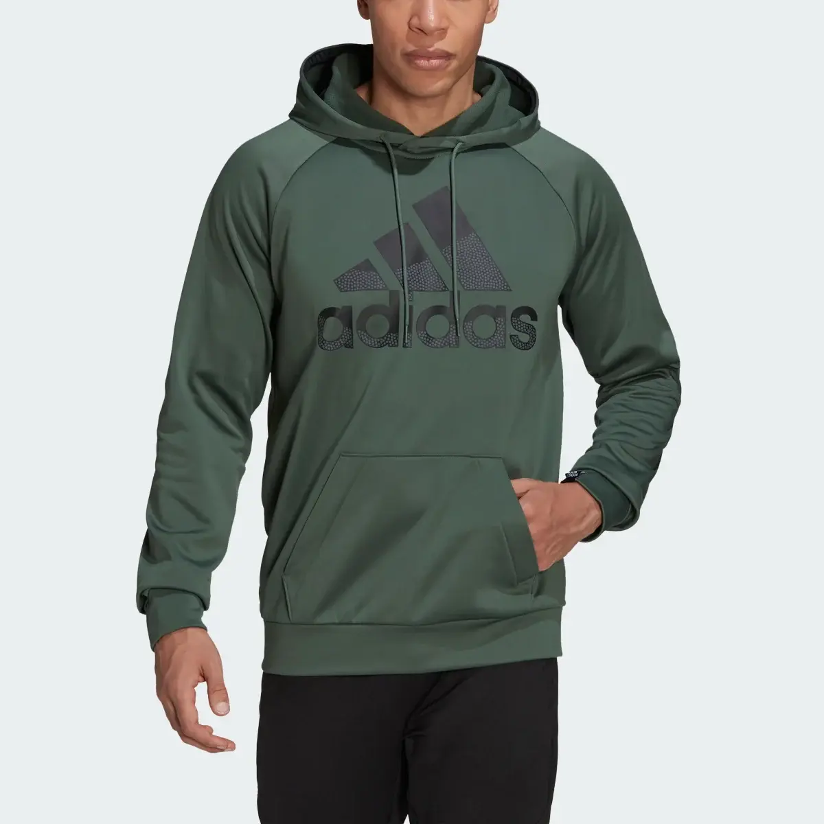 Adidas AEROREADY Game and Go Big Logo Hoodie. 1