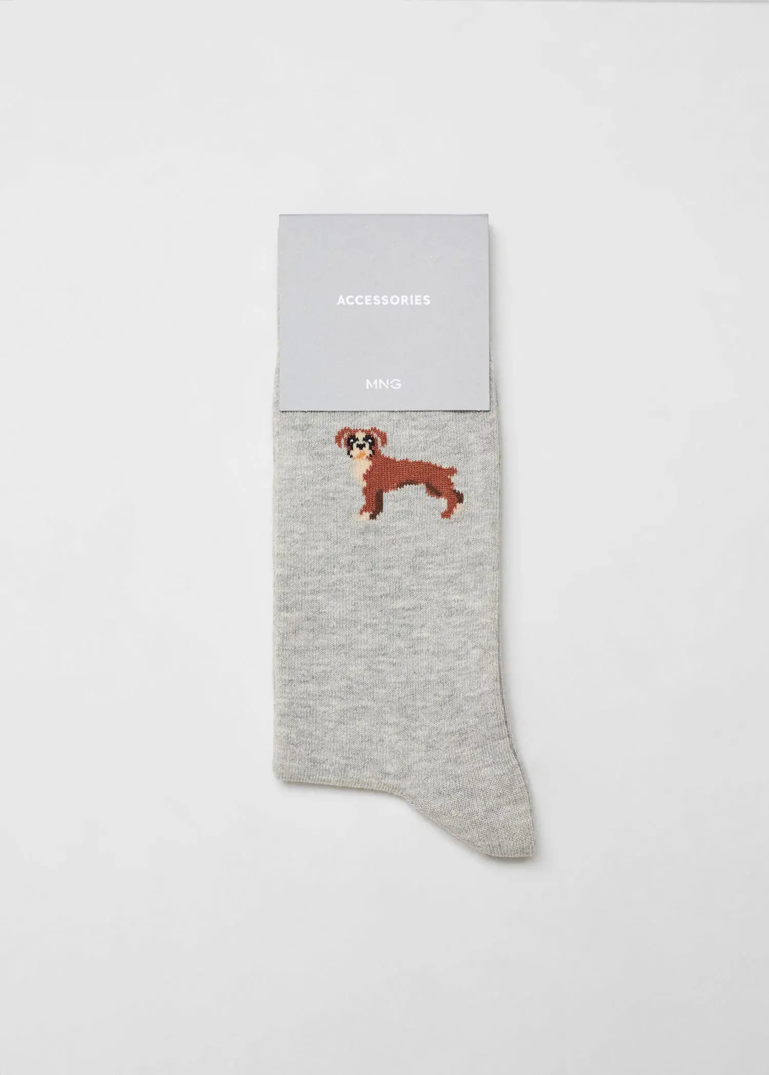Mango Chaussettes coton broderie animal. 3